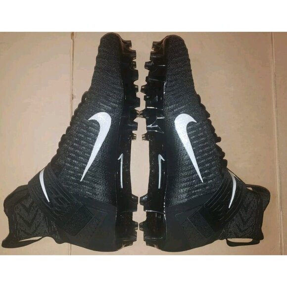 NIKE ALPHA MENACE ELITE 2 FLYKNIT FOOTBALL BLACK MEN\'S SIZE 12 NEW main image 11